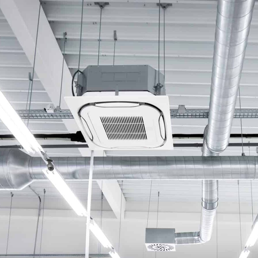 Ceiling mounted cassette type air condition units with other par